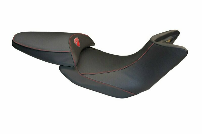 Design-Sitzbezug DUCATI MULTISTRADA (10-11), andrea carbon total black Design-Sitzbezug DUCATI MULTISTRADA (10-11), andrea carbon total black