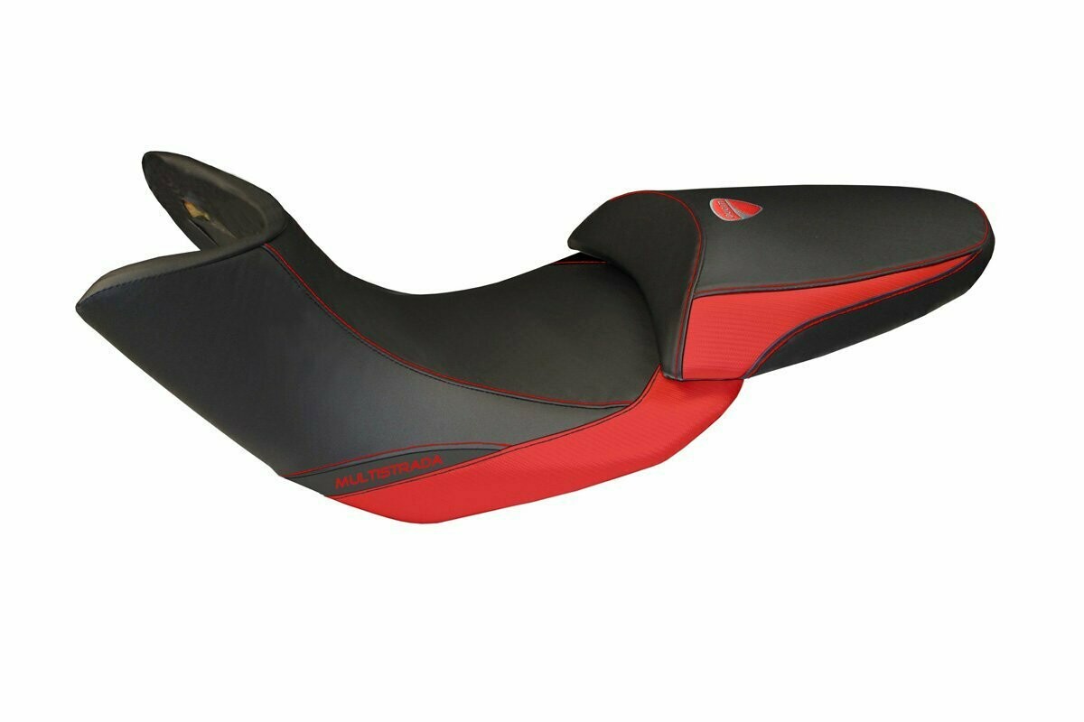 Design-Sitzbezug DUCATI MULTISTRADA (12-14), stefano carbon rot
