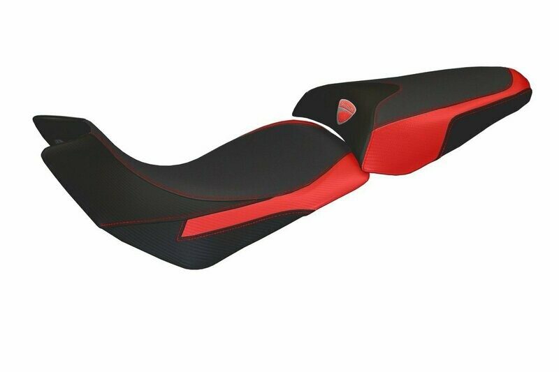 Design-Sitzbezug DUCATI MULTISTRADA (15-19), trinacria rot Design-Sitzbezug DUCATI MULTISTRADA (15-19), trinacria rot