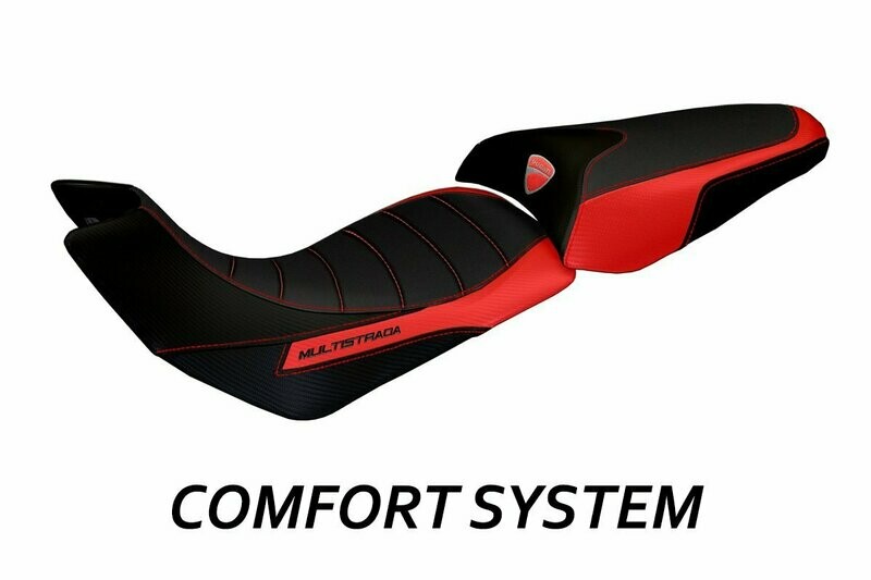 Design-Sitzbezug DUCATI MULTISTRADA (15-19), CS trinacria rot Design-Sitzbezug DUCATI MULTISTRADA (15-19), CS trinacria rot