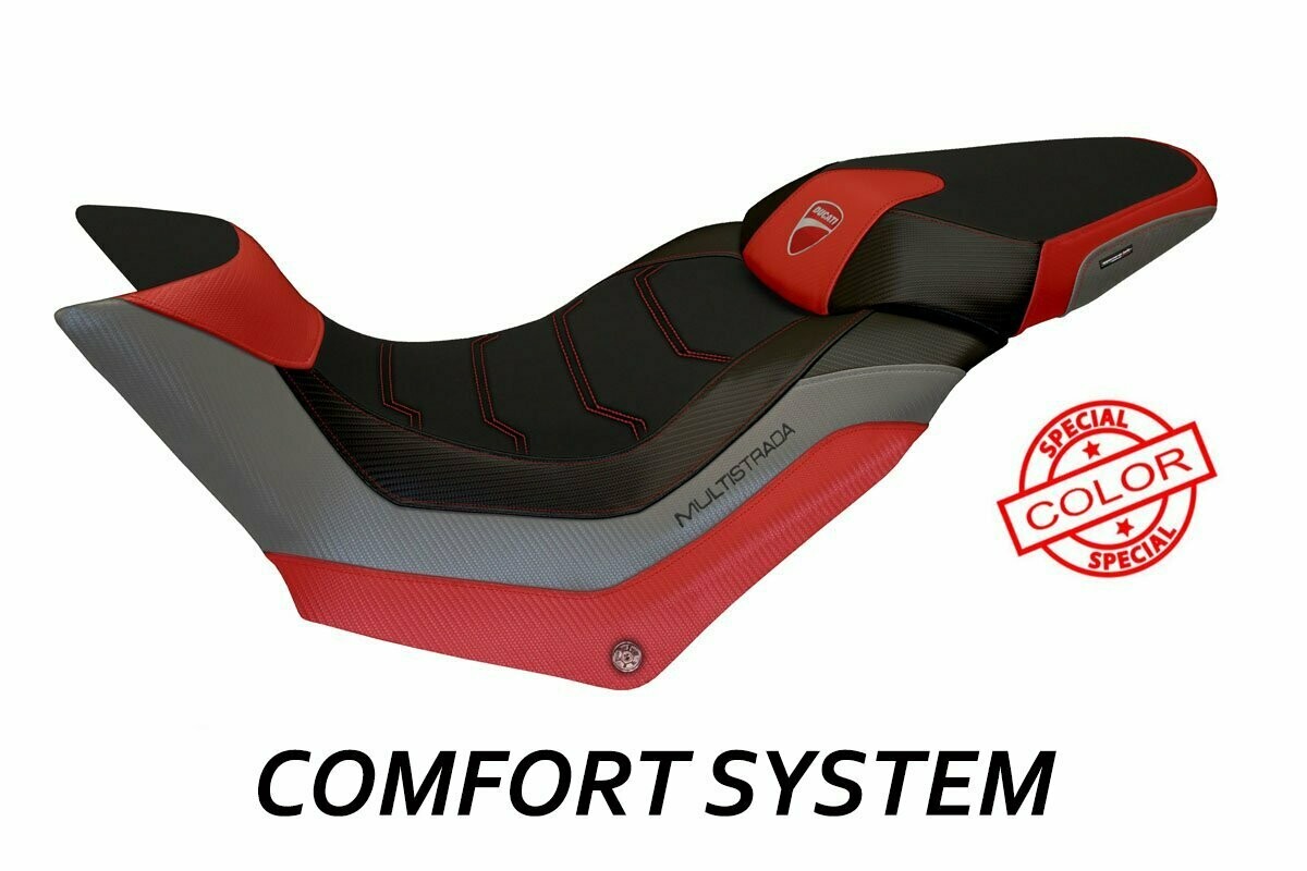 Design-Sitzbezug DUCATI MULTISTRADA 950(17-21), CS harrow spezial grau