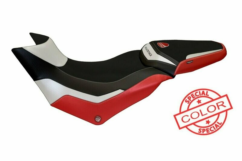 Design-Sitzbezug DUCATI MULTISTRADA 950(17-21), praga spezial weiß Design-Sitzbezug DUCATI MULTISTRADA 950(17-21), praga spezial weiß