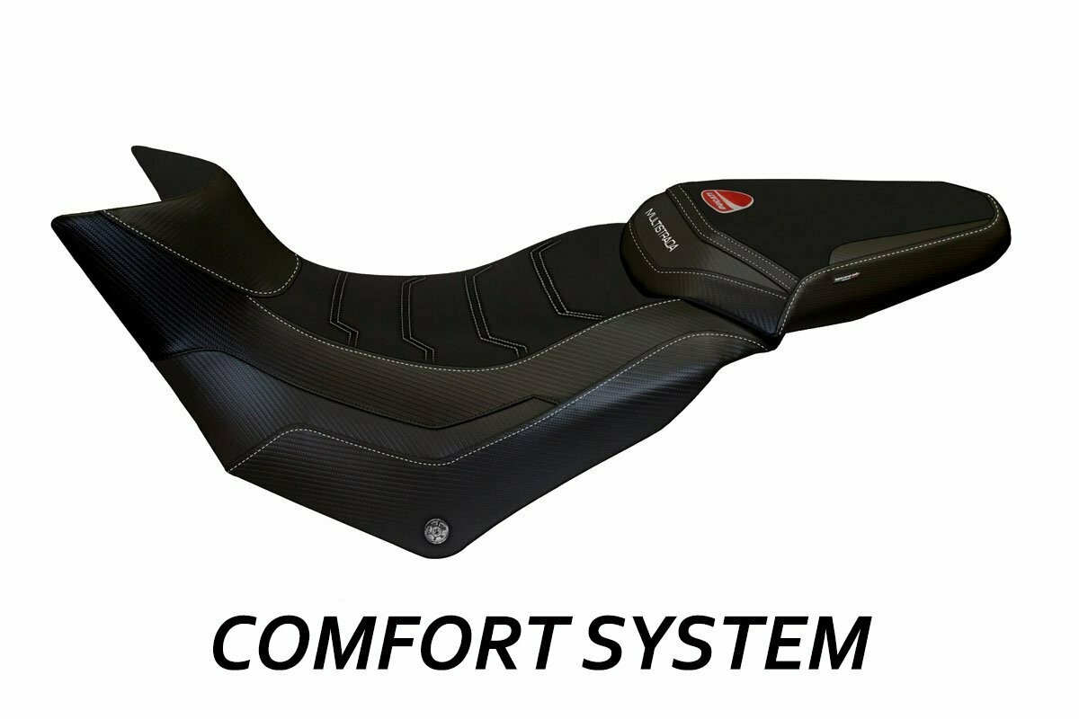 Design-Sitzbezug DUCATI MULTISTRADA 950(17-21), CS praga 1 total black