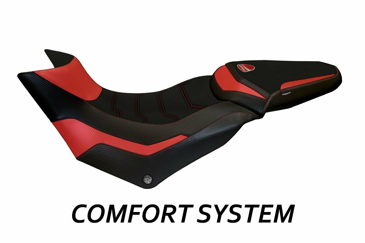 Design-Sitzbezug DUCATI MULTISTRADA 950(17-21), CS praga 1 rot