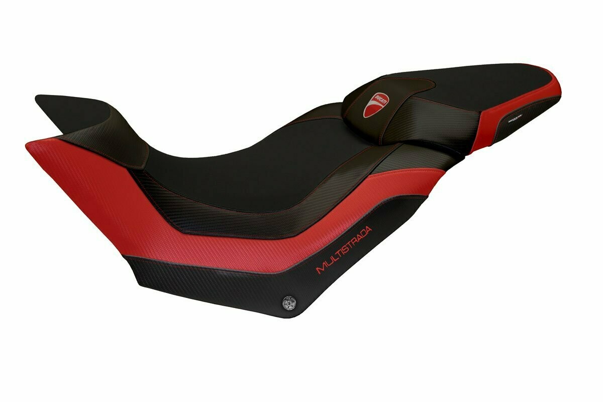 Design-Sitzbezug DUCATI MULTISTRADA 950(17-21), harrow 1 rot