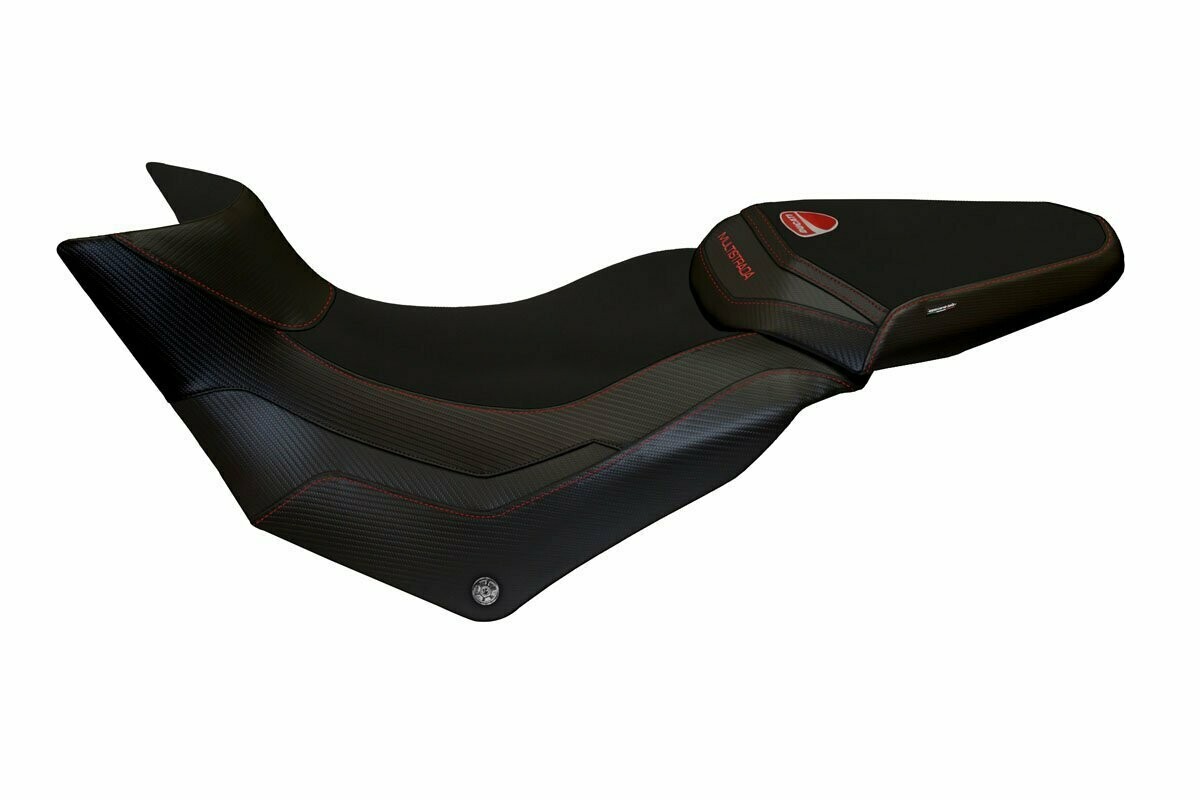 Design-Sitzbezug DUCATI MULTISTRADA 950(17-21), praga total black rot