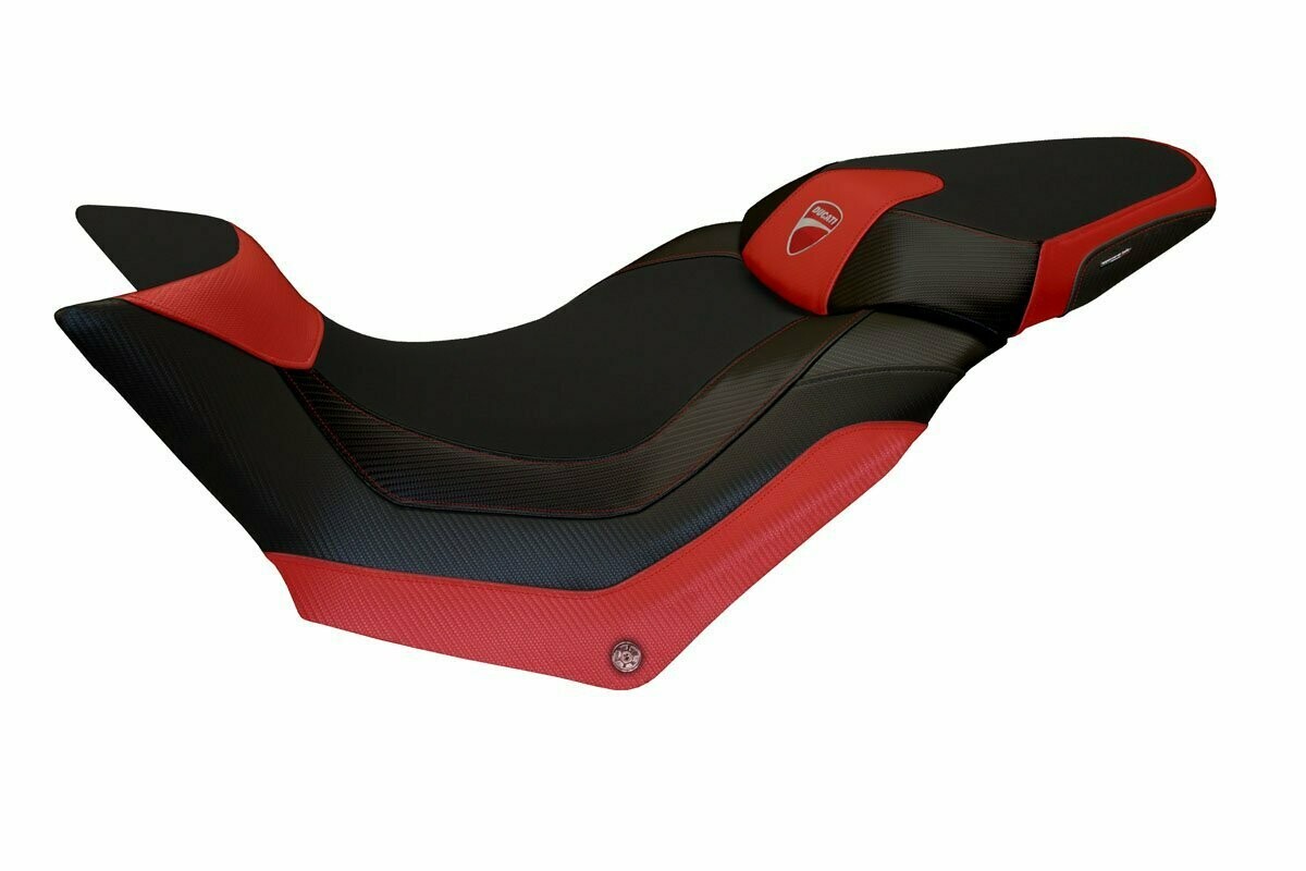 Design-Sitzbezug DUCATI MULTISTRADA 950(17-21), harrow 2 rot