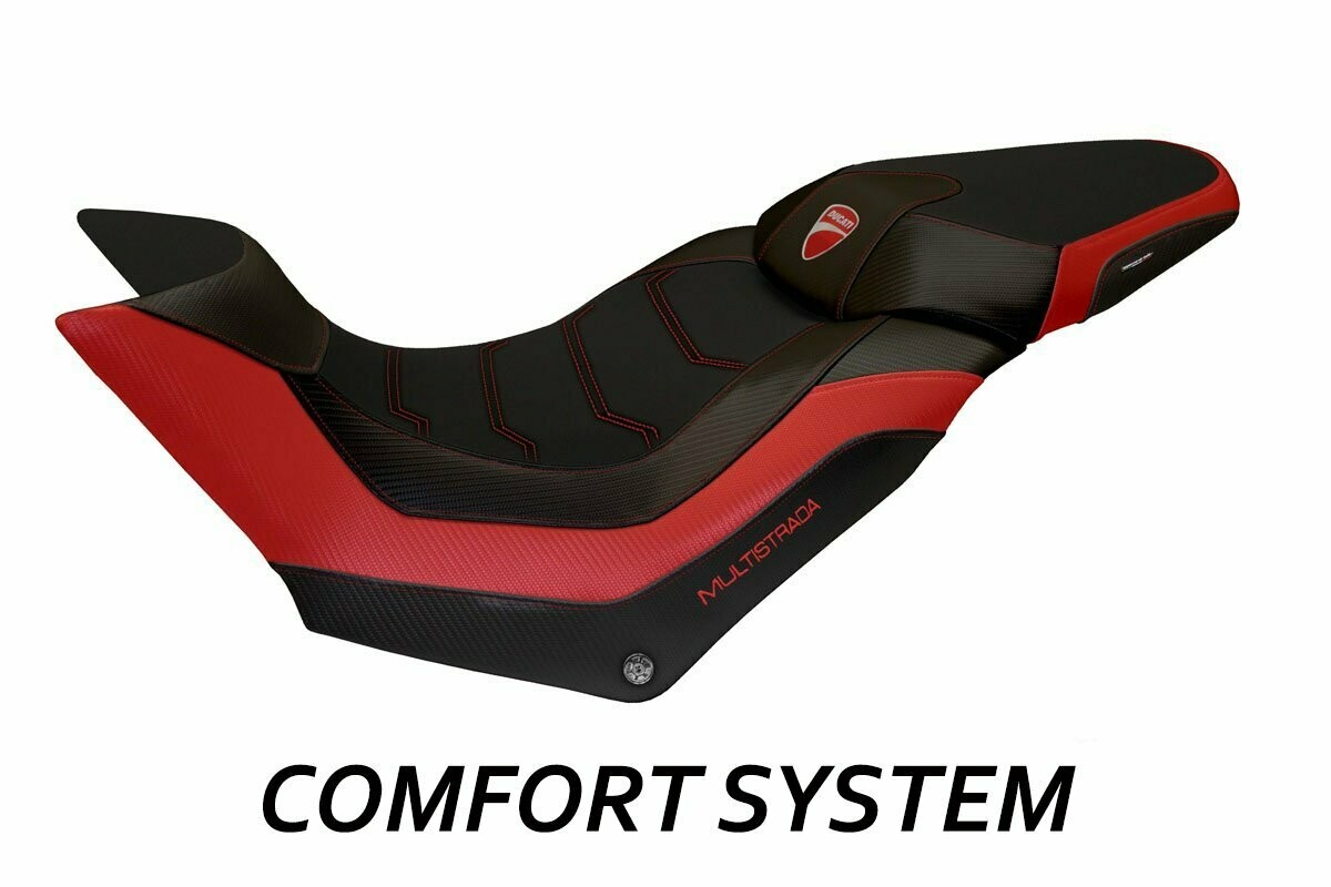 Design-Sitzbezug DUCATI MULTISTRADA 950(17-21), CS harrow 1 rot
