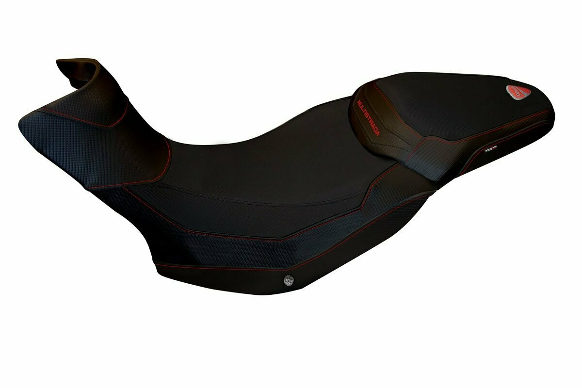 Design-Sitzbezug DUCATI MULTISTRADA 1200-1260 ENDURO, zac total black