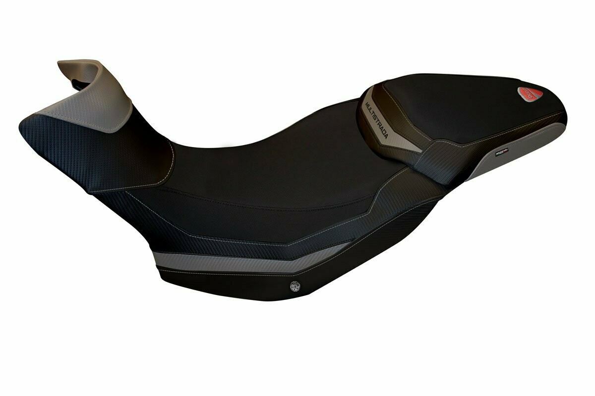 Design-Sitzbezug DUCATI MULTISTRADA 1200-1260 ENDURO, zac 1 grau