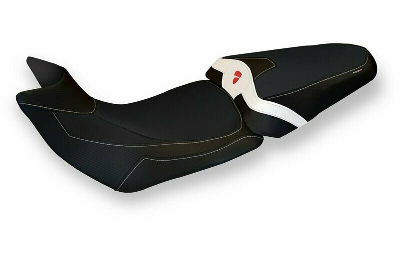 Design-Sitzbezug DUCATI MULTISTRADA 1260, dunkirk 3 weiß Design-Sitzbezug DUCATI MULTISTRADA 1260, dunkirk 3 weiß