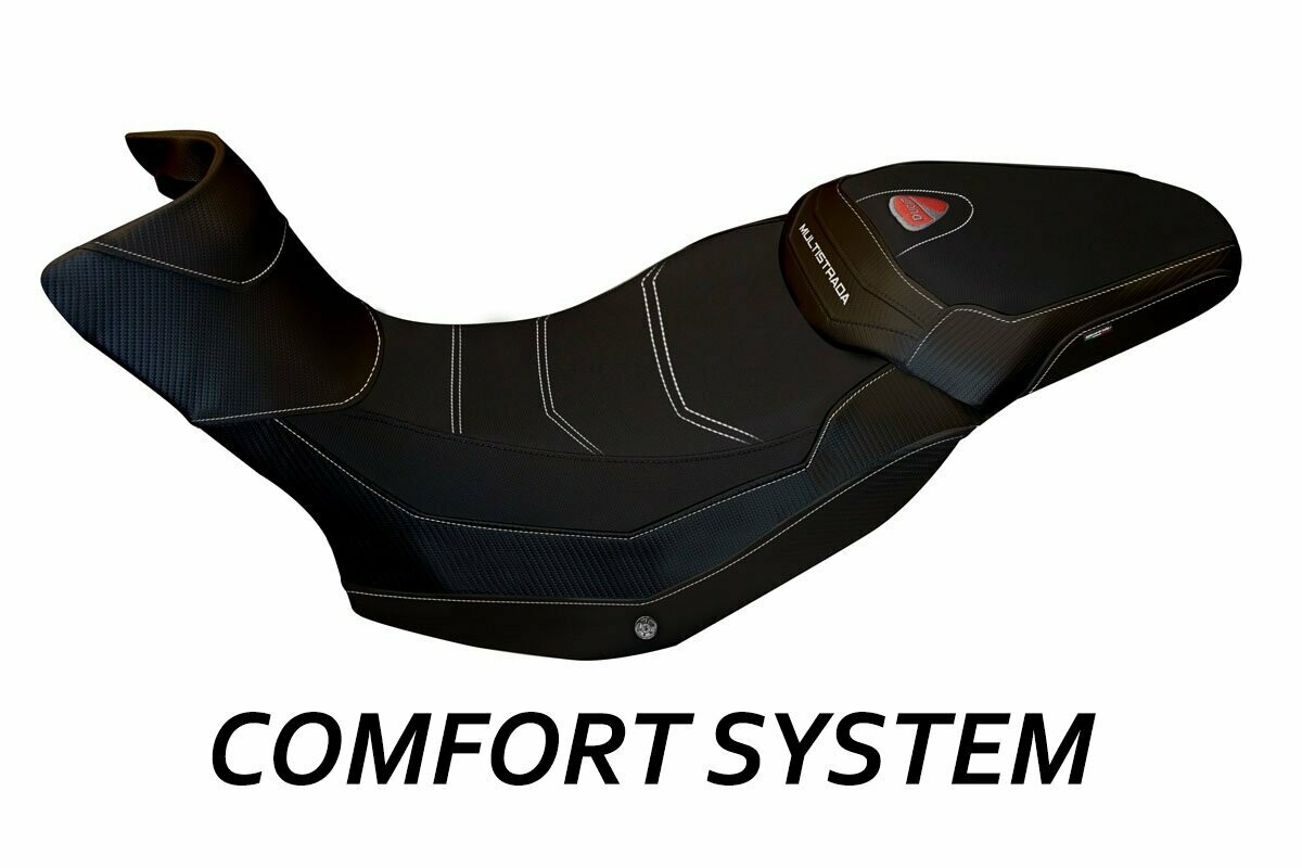 Design-Sitzbezug DUCATI MULTISTRADA 1200-1260 ENDURO, CS sona total black