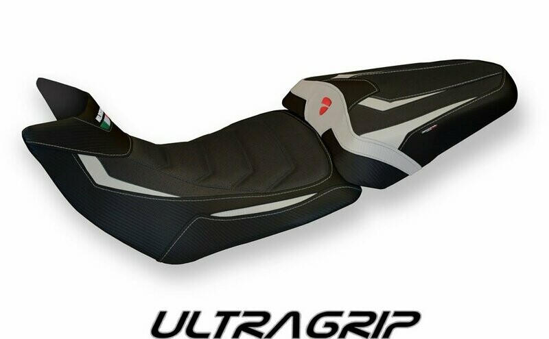 Design-Sitzbezug DUCATI MULTISTRADA 1260, ultragrip bobbio 1 grau Design-Sitzbezug DUCATI MULTISTRADA 1260, ultragrip bobbio 1 grau
