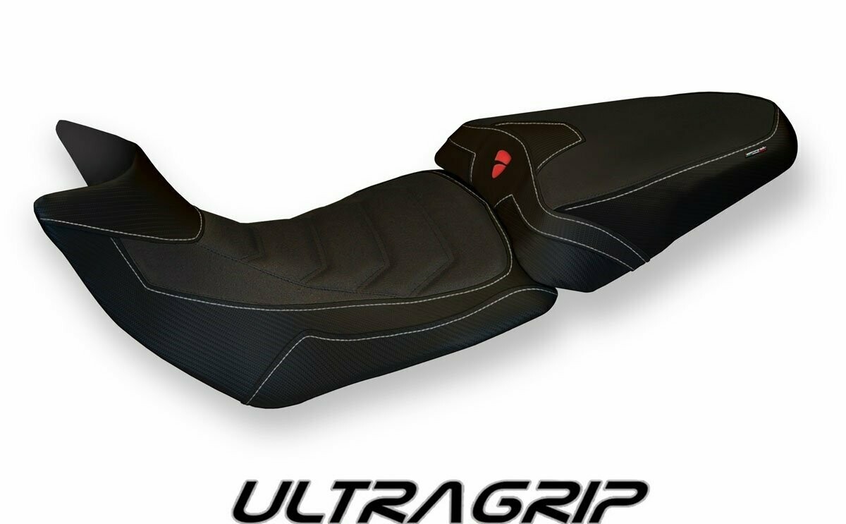 Design-Sitzbezug DUCATI MULTISTRADA 1260, ultragrip bobbio total black