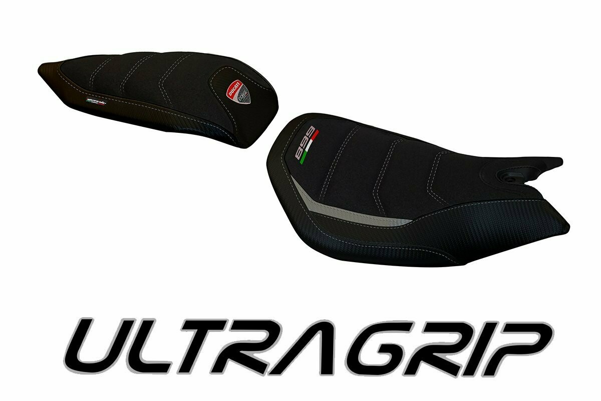 Design-Sitzbezug DUCATI PANIGALE 899, ultragrip noosa grau