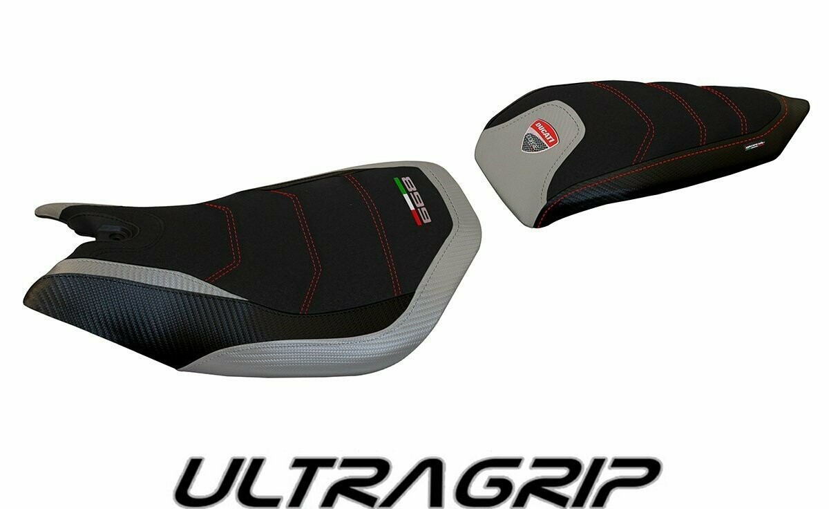 Design-Sitzbezug DUCATI PANIGALE 899, ultragrip seattle 2 grau