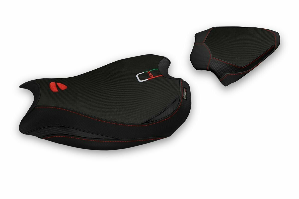 Design-Sitzbezug DUCATI PANIGALE V2, tulcea schwarz