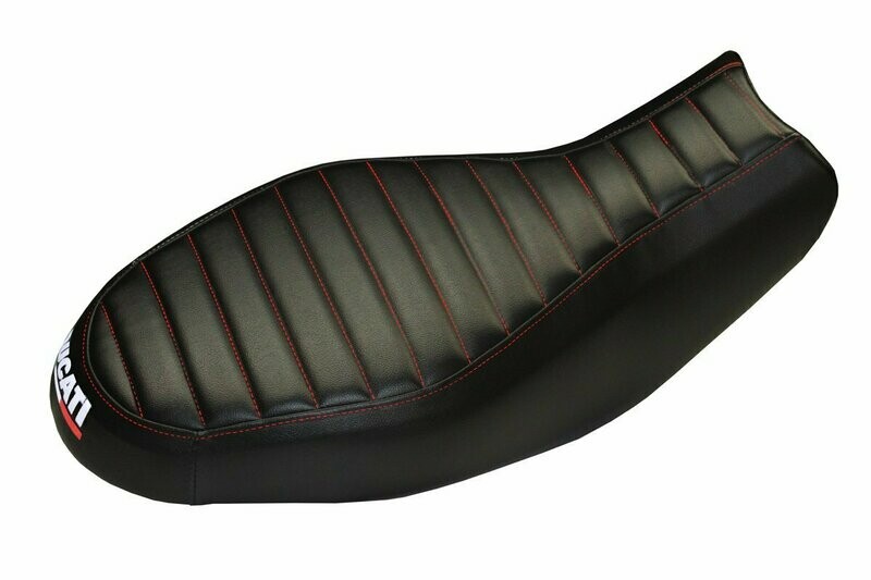 Design-Sitzbezug DUCATI SCRAMBLER, procida schwarz Design-Sitzbezug DUCATI SCRAMBLER, procida schwarz