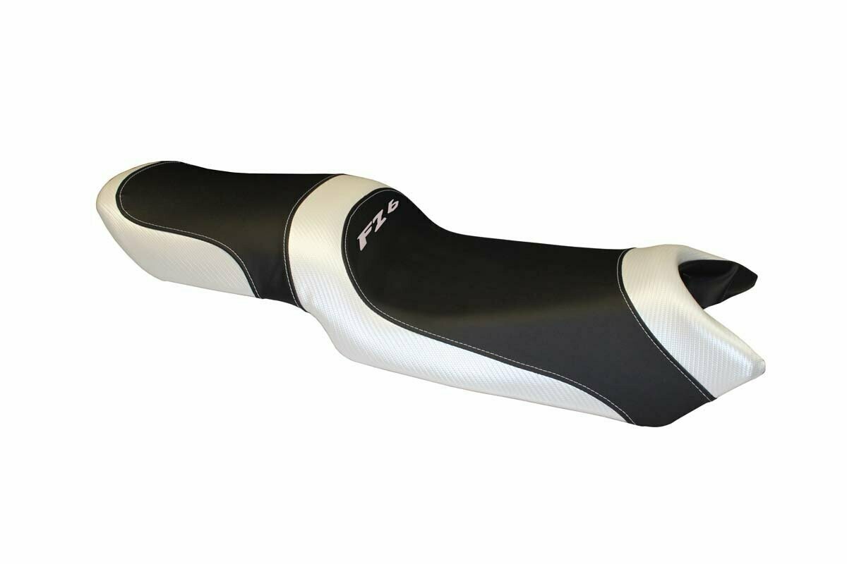 Design-Sitzbezug YAMAHA FZ6 Fazer (04-11), ivan weiß