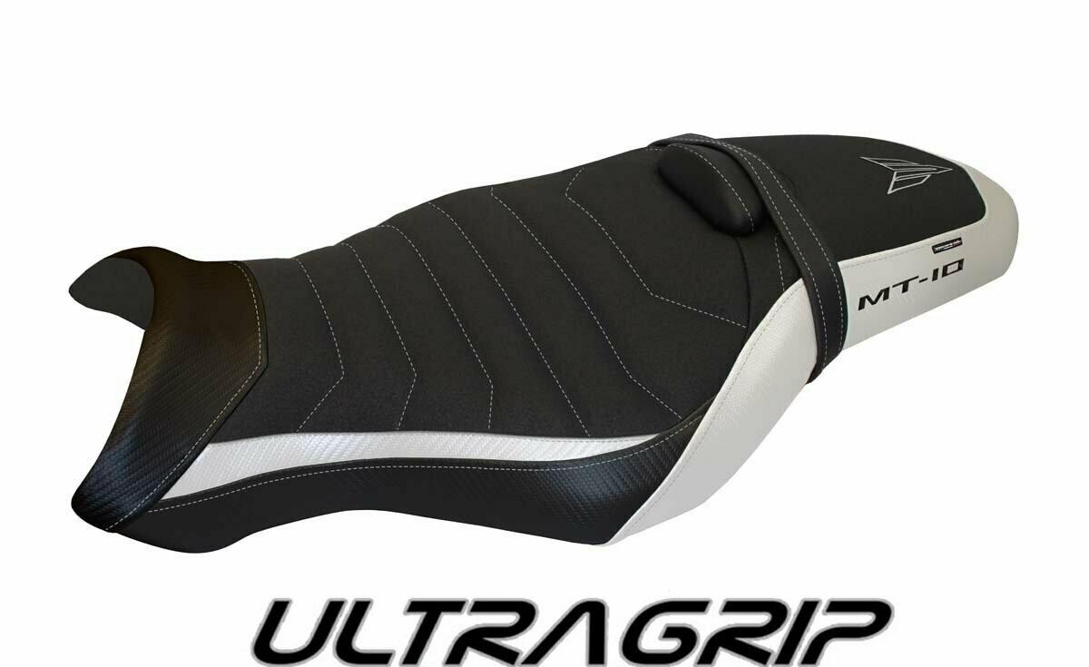 Design-Sitzbezug YAMAHA MT-10, ultragrip leno 2 weiß