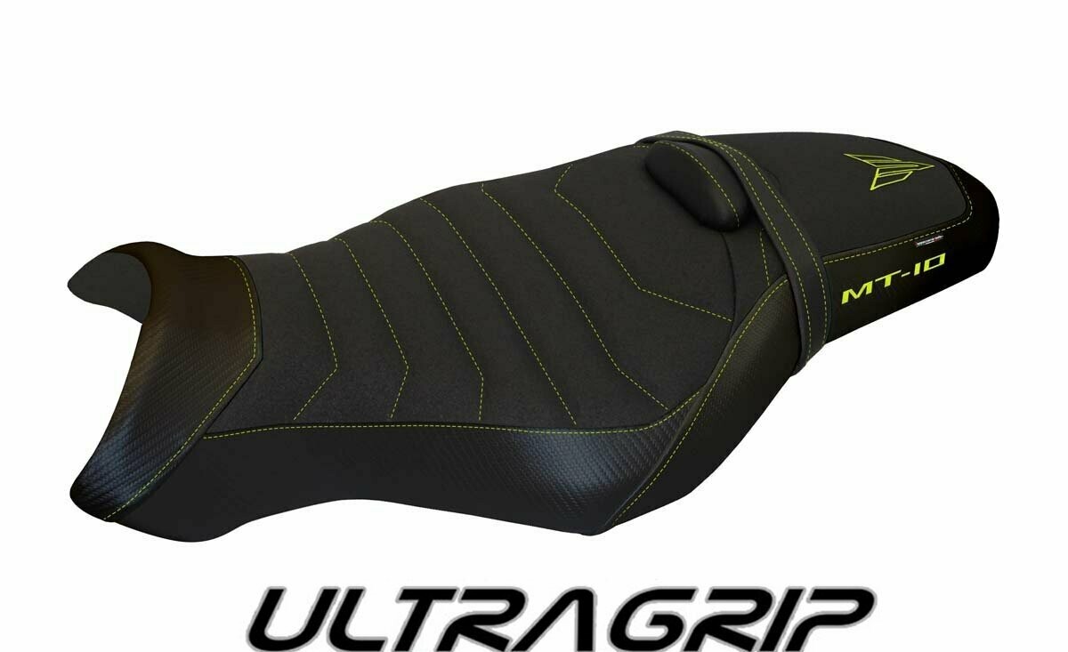 Design-Sitzbezug YAMAHA MT-10, ultragrip leno total black