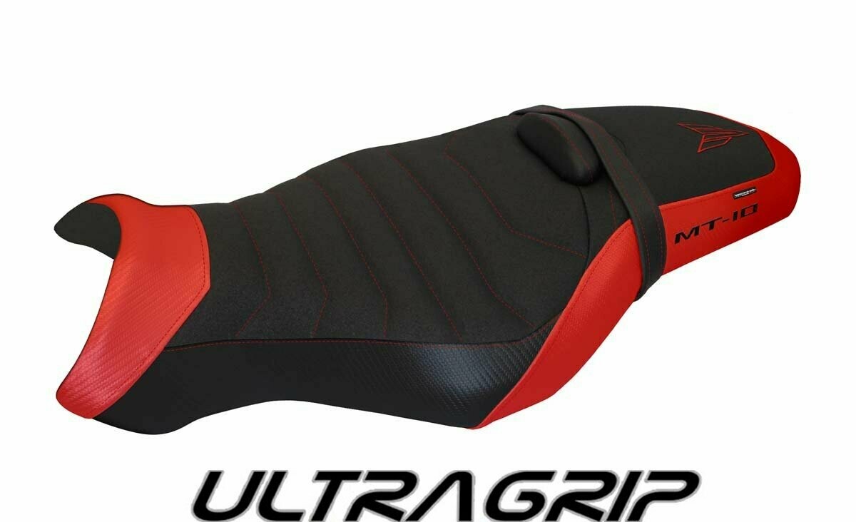 Design-Sitzbezug YAMAHA MT-10, ultragrip leno 3 rot