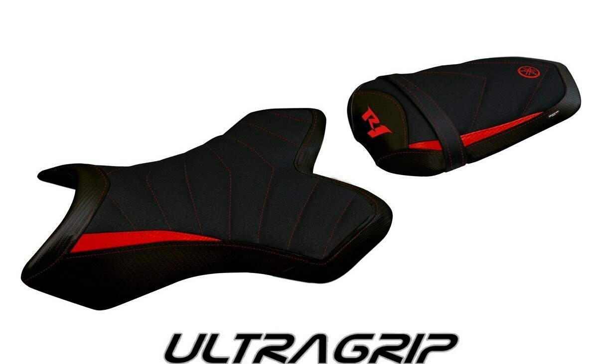 Design-Sitzbezug YAMAHA R1(04-06), ultragrip tolone 1 rot
