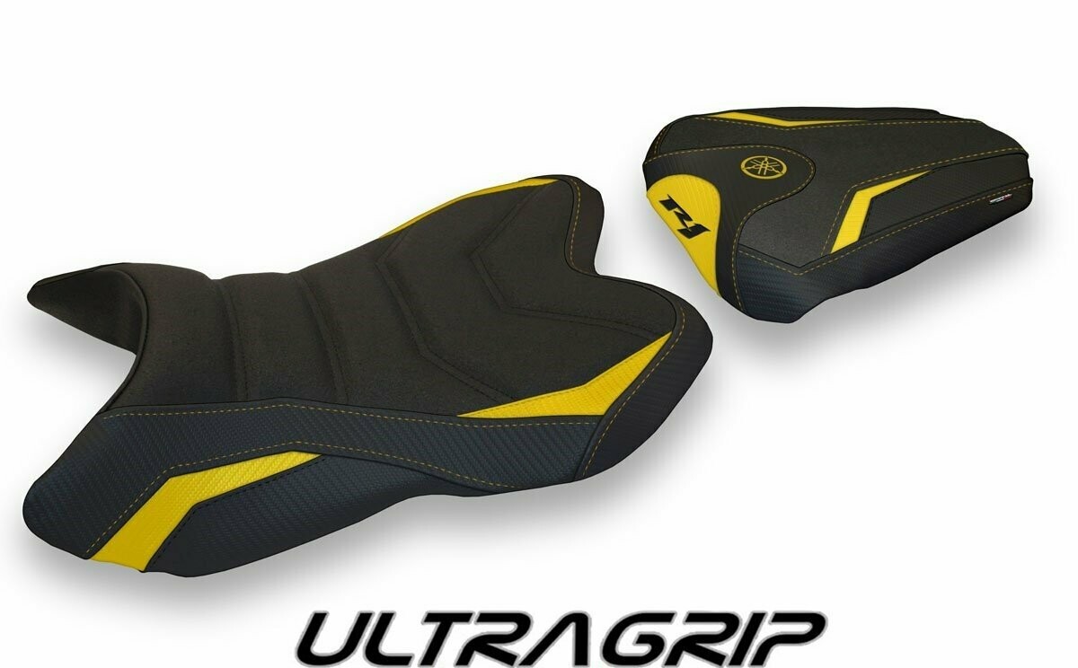 Design-Sitzbezug YAMAHA R1(07-08), ultragrip habay 1 gelb