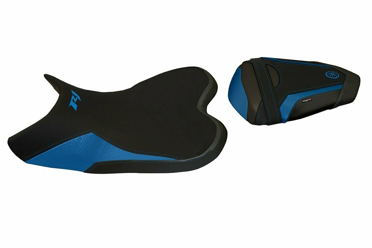 Design-Sitzbezug YAMAHA R1(09-14), dallas 2 blau