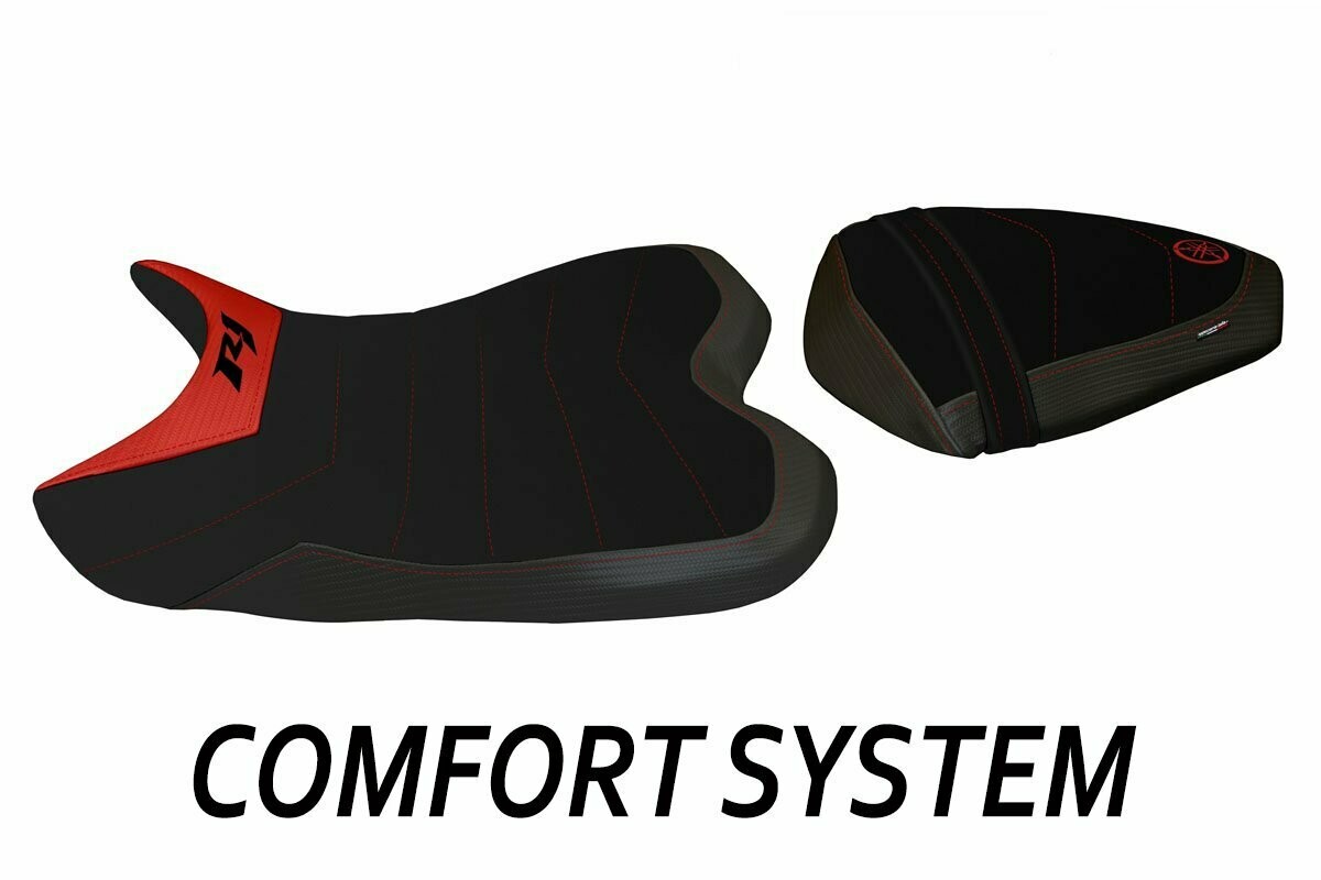 Design-Sitzbezug YAMAHA R1(09-14), CS  cardiff 2 rot