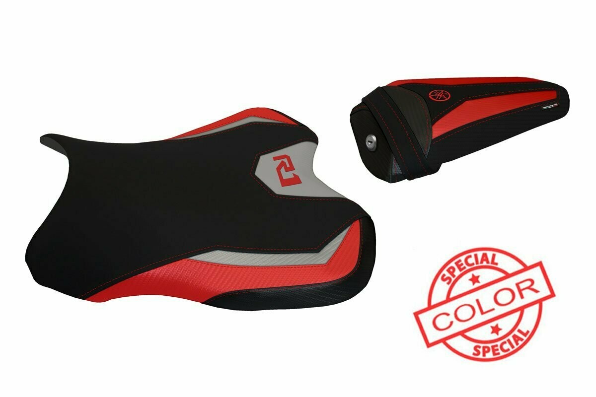 Design-Sitzbezug YAMAHA R1(15-20), bilbao spezial rot grau