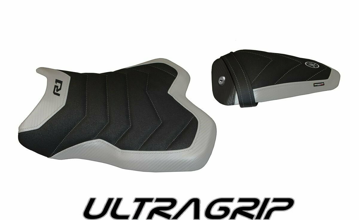 Design-Sitzbezug YAMAHA R1(15-20), ultragrip tolosa 1 grau