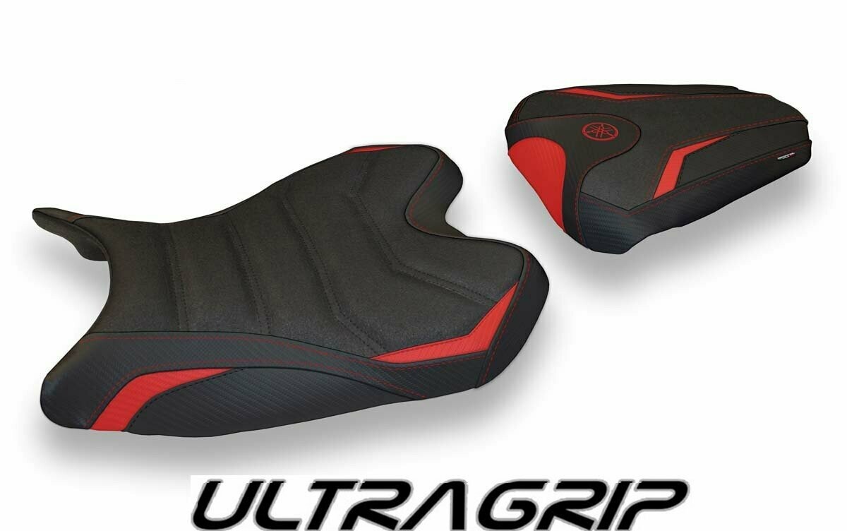 Design-Sitzbezug YAMAHA R6(08-16), ultragrip bardi 1 rot