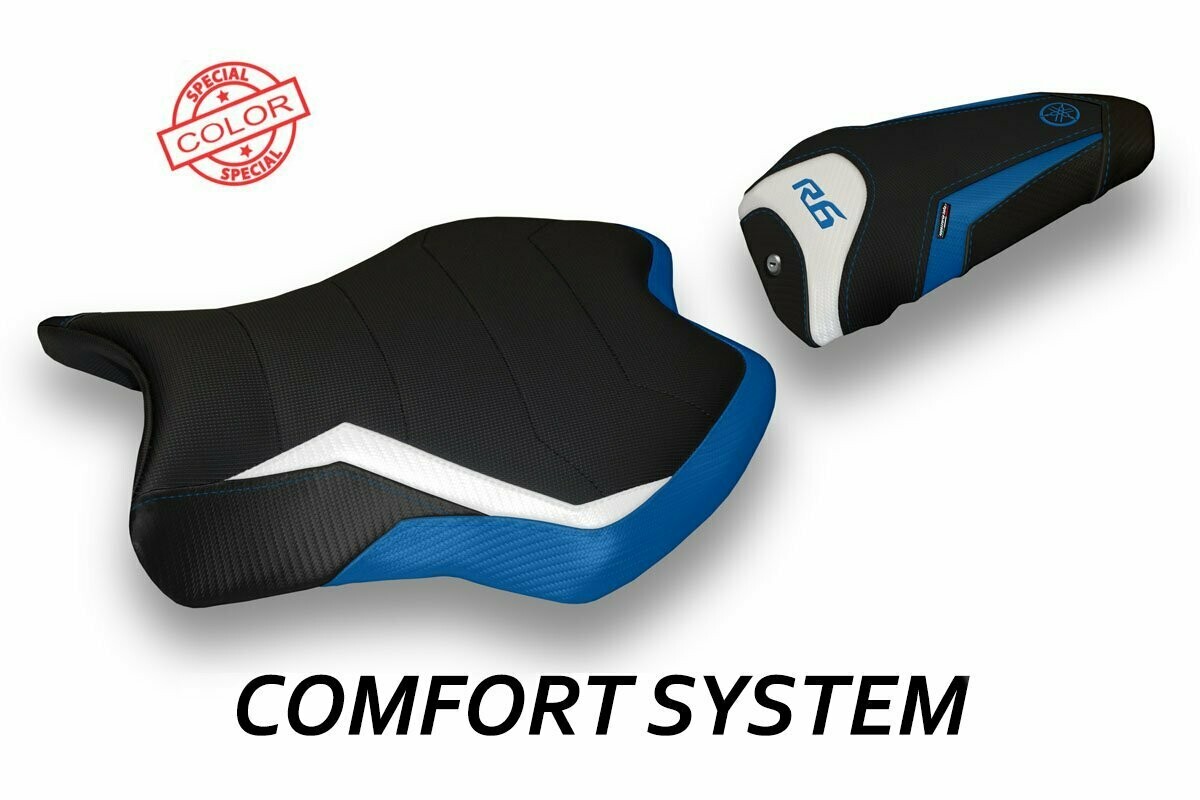 Design-Sitzbezug YAMAHA R6(17-19), CS alba spezial blau weiß