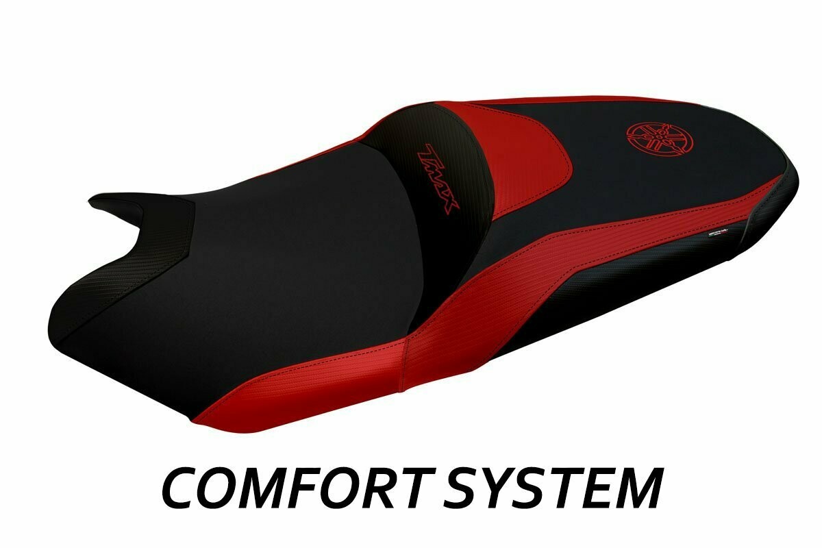 Design-Sitzbezug YAMAHA T-MAX 530-560 (17-20), CS milano 3 rot