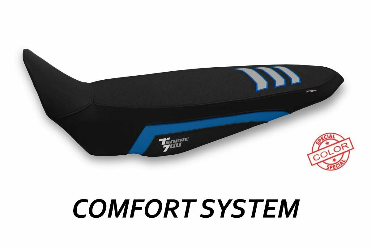 Design-Sitzbezug YAMAHA Tenere 700, CS  ultragrip liddel blau