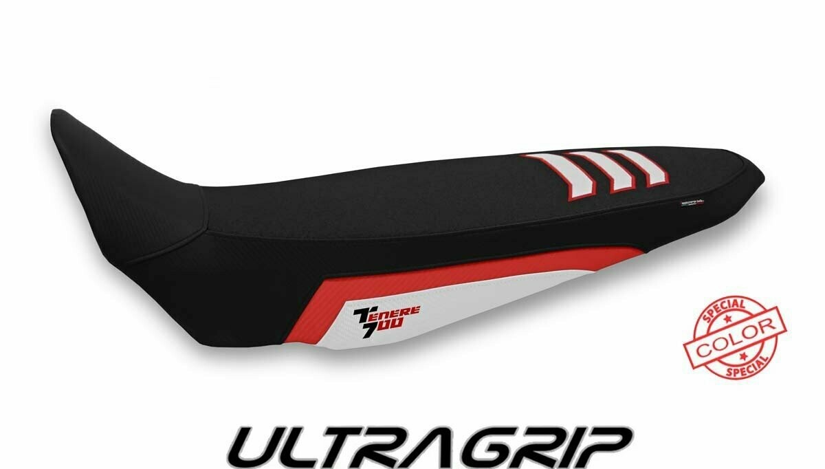 Design-Sitzbezug YAMAHA Tenere 700, ultragrip toab rot weiß