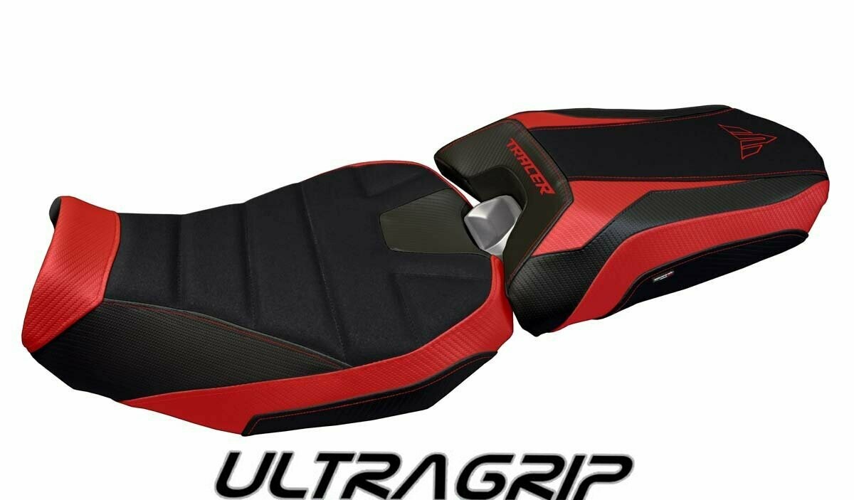 Design-Sitzbezug YAMAHA TRACER 900(18-20), ultragrip nairobi 1 rot