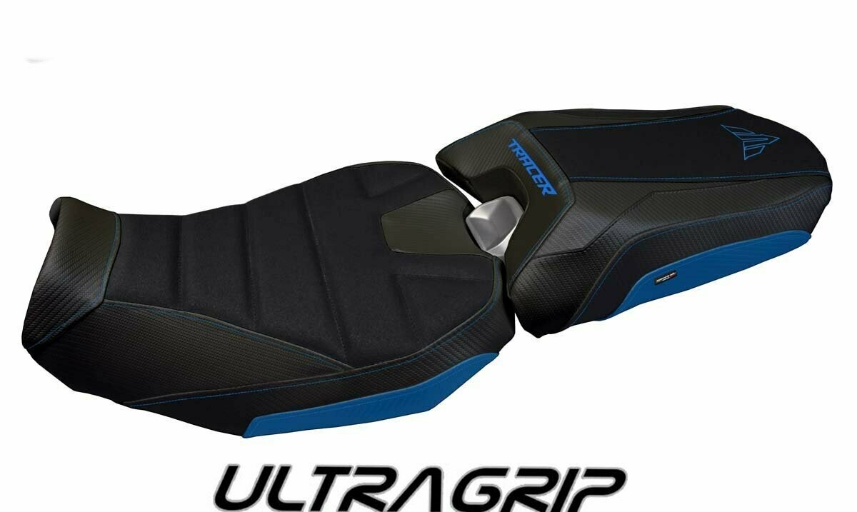 Design-Sitzbezug YAMAHA TRACER 900(18-20), ultragrip nairobi 3 blau
