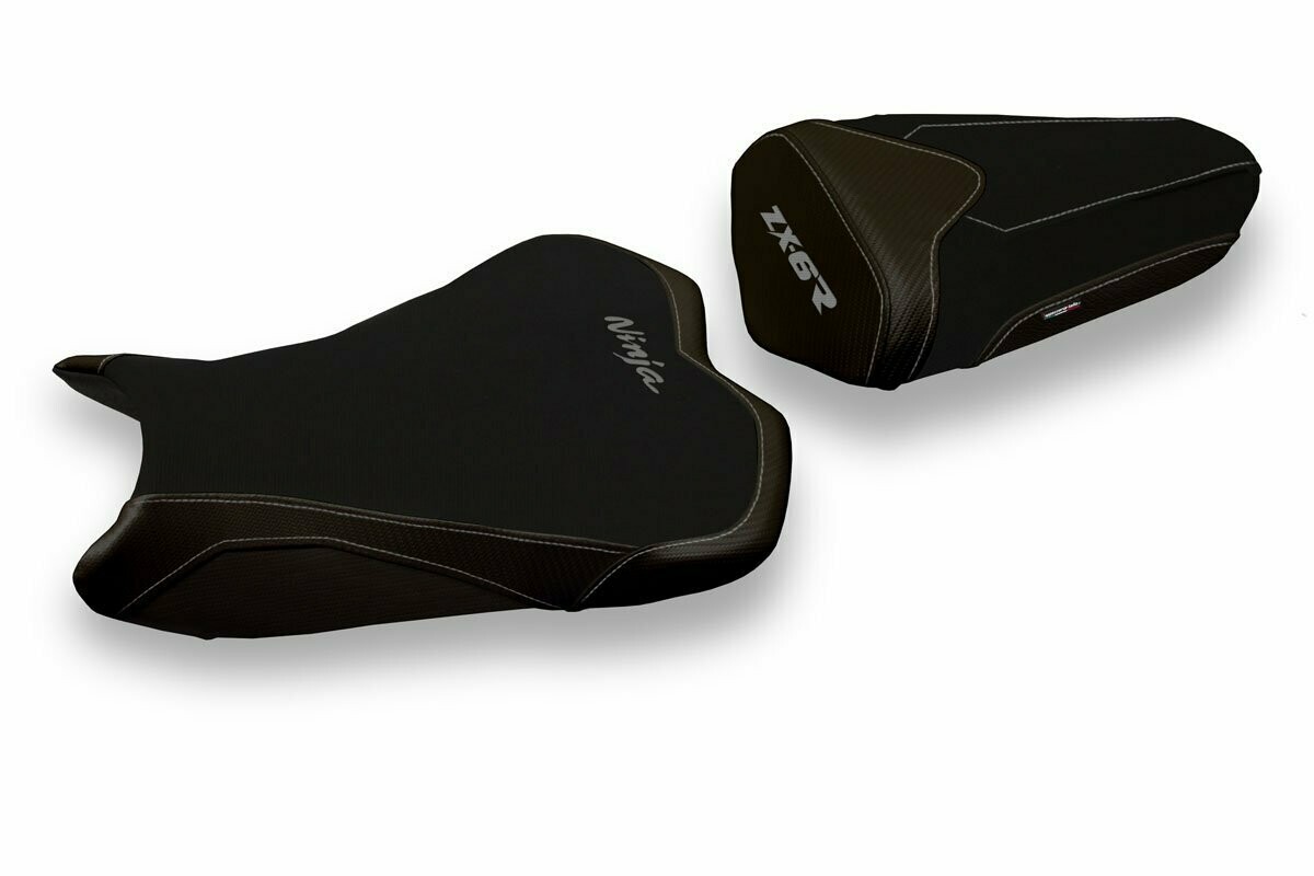 Design-Sitzbezug KAWASAKI NINJA ZX-6R(13-18), astana total black