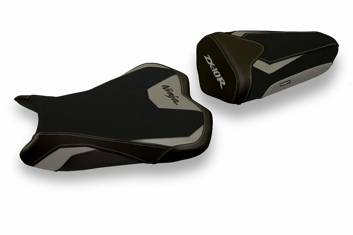 Design-Sitzbezug KAWASAKI NINJA ZX-10R(08-10), riga 1 grau