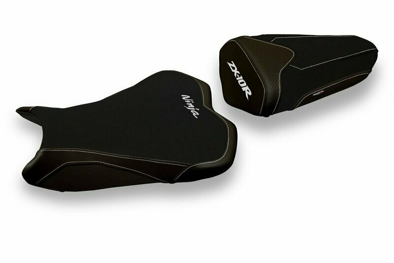 Design-Sitzbezug KAWASAKI NINJA ZX-10R(08-10), riga total black Design-Sitzbezug KAWASAKI NINJA ZX-10R(08-10), riga total black