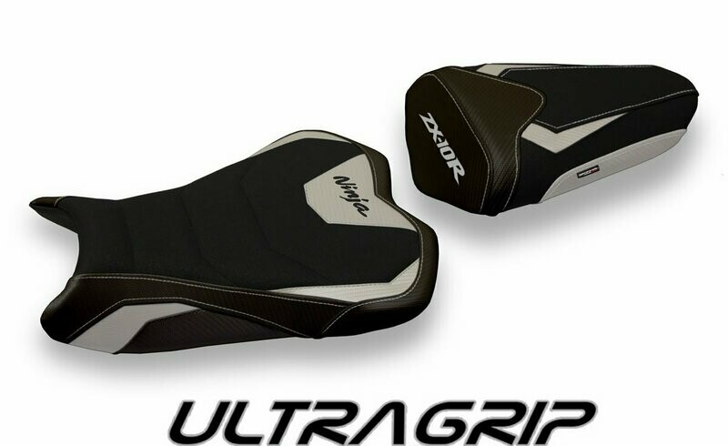 Design-Sitzbezug KAWASAKI NINJA ZX-10R(08-10), ultragrip quito 1 grau Design-Sitzbezug KAWASAKI NINJA ZX-10R(08-10), ultragrip quito 1 grau