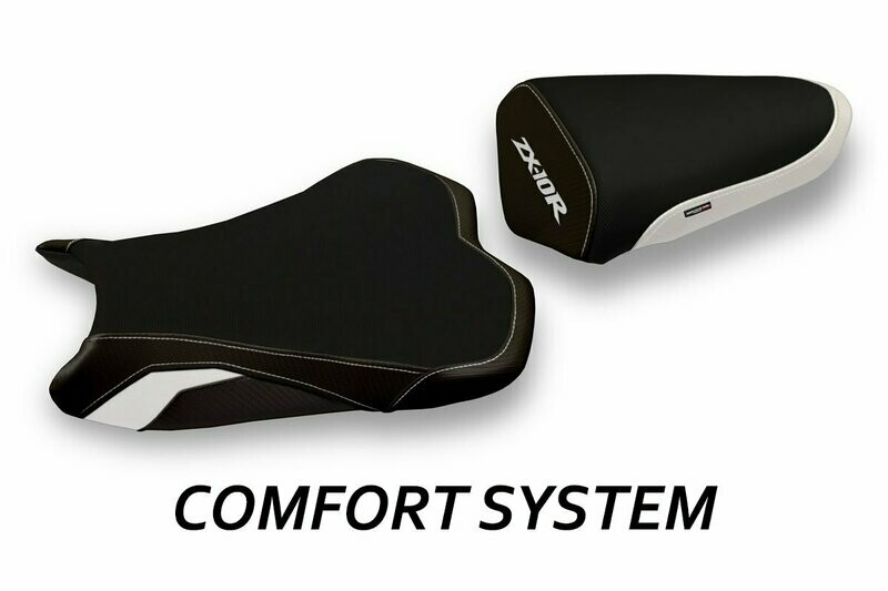 Design-Sitzbezug KAWASAKI NINJA ZX-10R(08-10), CS agra 2 weiß Design-Sitzbezug KAWASAKI NINJA ZX-10R(08-10), CS agra 2 weiß