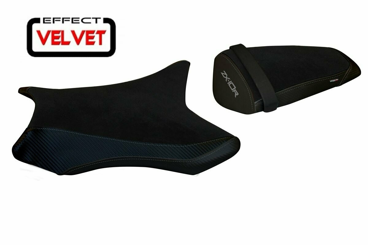 Design-Sitzbezug KAWASAKI NINJA ZX-10R(11-15), velvet galway total black
