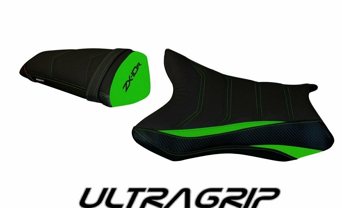 Design-Sitzbezug KAWASAKI NINJA ZX-10R(11-15), ultragrip galway 1 grün