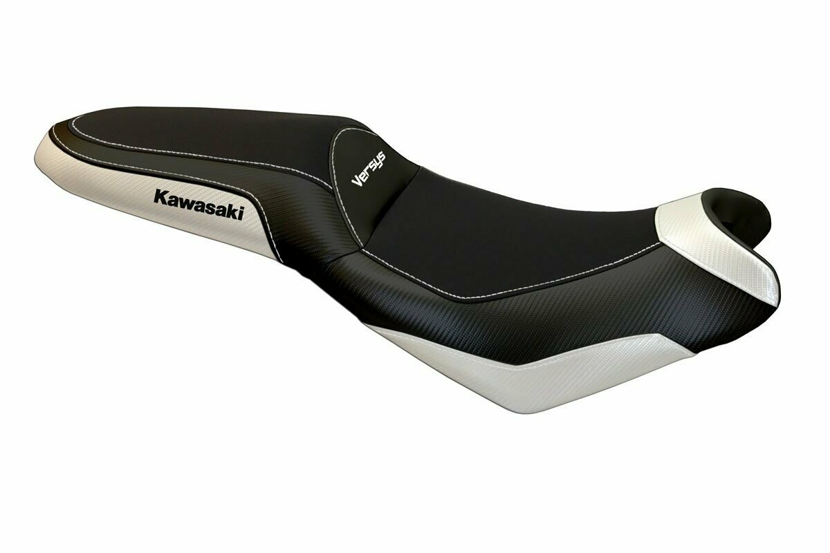 Design-Sitzbezug KAWASAKI VERSYS 650(06-20), elba 2 weiß