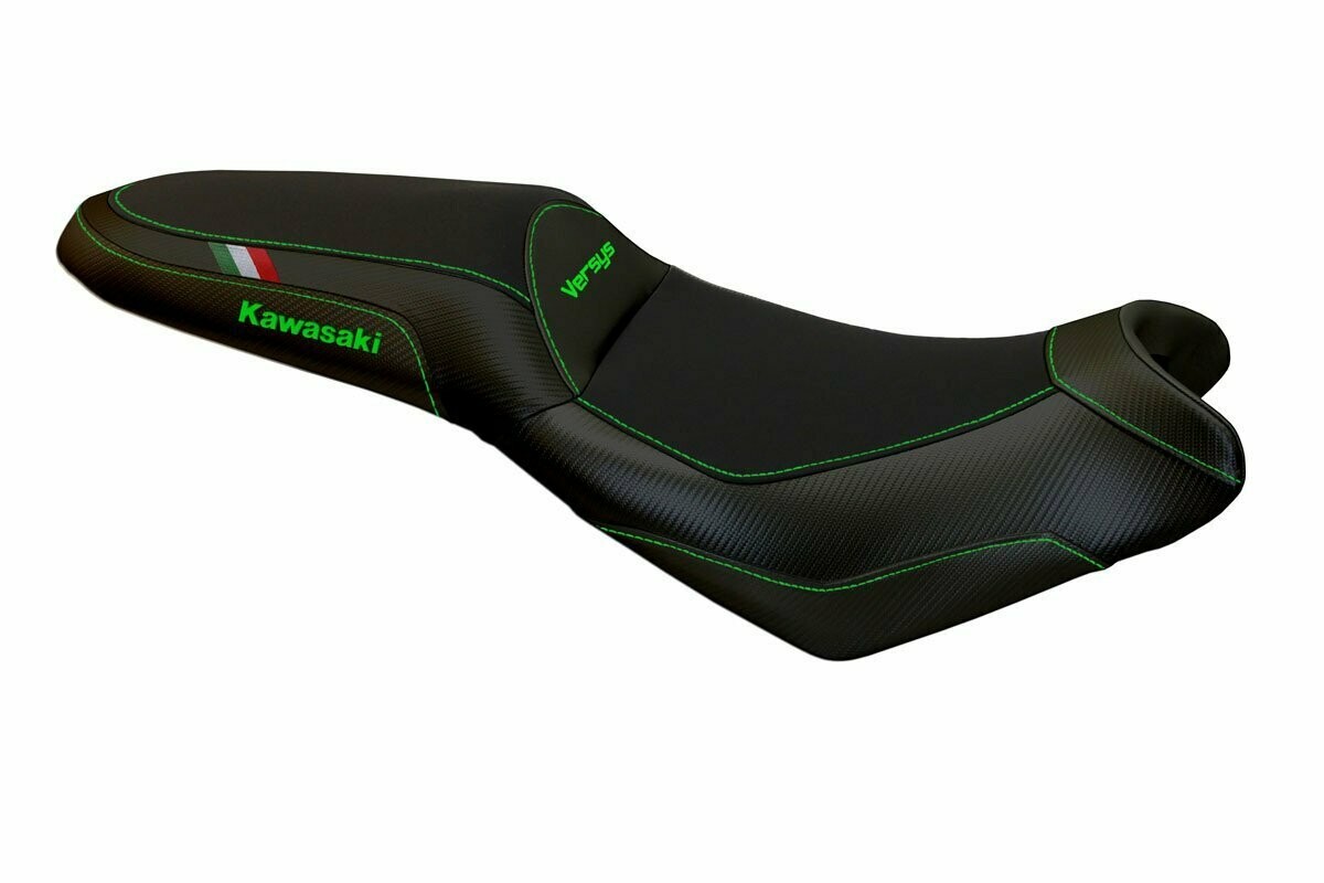 Design-Sitzbezug KAWASAKI VERSYS 650(06-20), elba total black trico