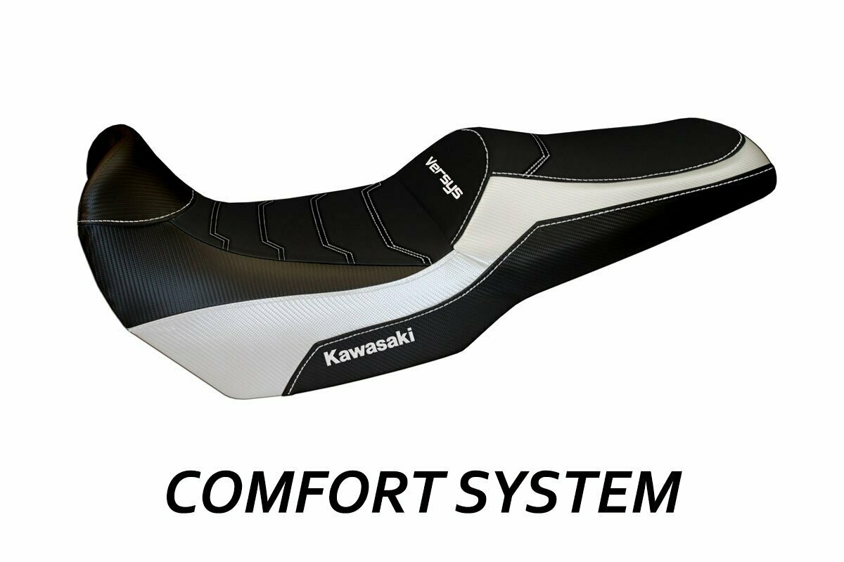 Design-Sitzbezug KAWASAKI VERSYS 1000(11-18), CS lampedusa weiß