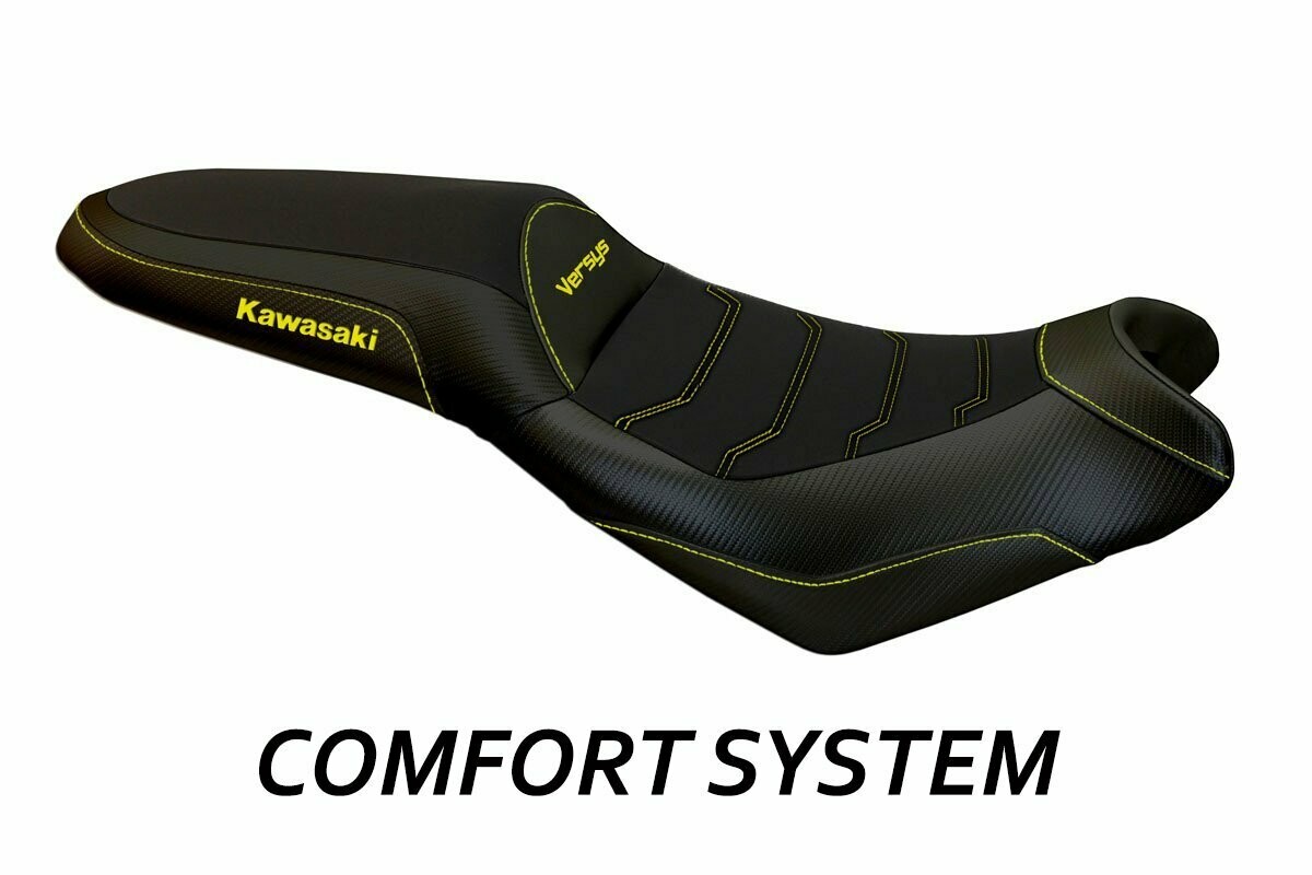 Design-Sitzbezug KAWASAKI VERSYS 650(06-20), CS elba total black